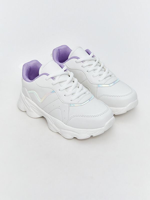 LCW STEPS Bağcıklı Kız Çocuk Spor Ayakkabı