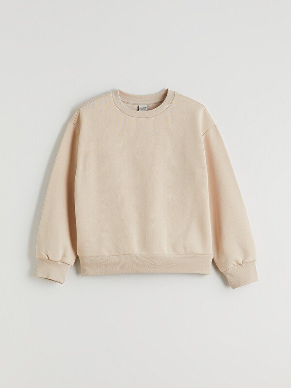 LCW Kids Bisiklet Yaka Kız Çocuk Sweatshirt