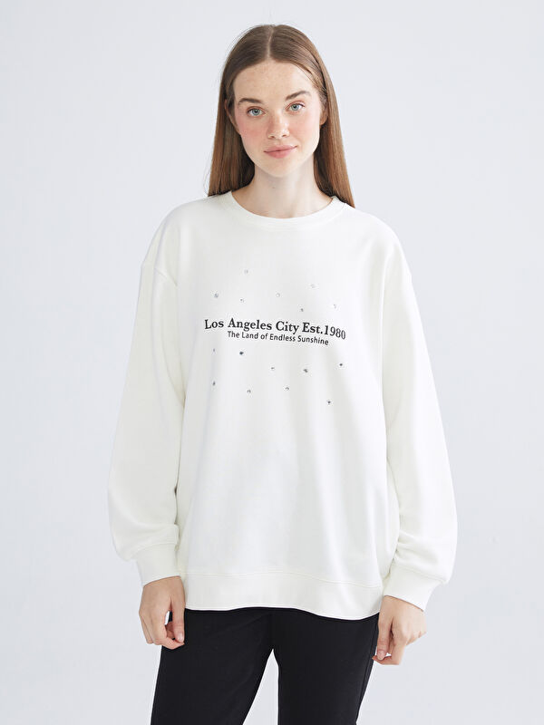 XSIDE Los Angeles Printed Women's Thick Sweatshirt Tunic