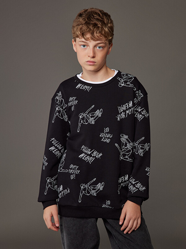 LCW Kids Printed Sweatshirt for Boys