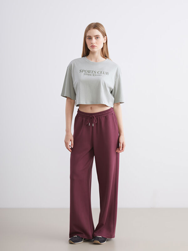 KOOR SPORT Elasticated Waist Wide Leg Women's Sweatpants