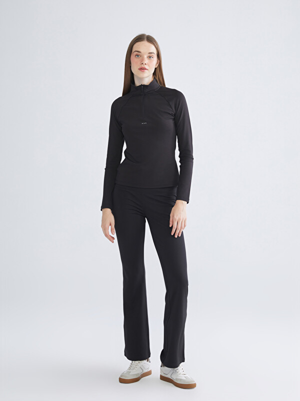 KOOR SPORT Спортивные леггинсы клёш с эластичным поясом для женщин