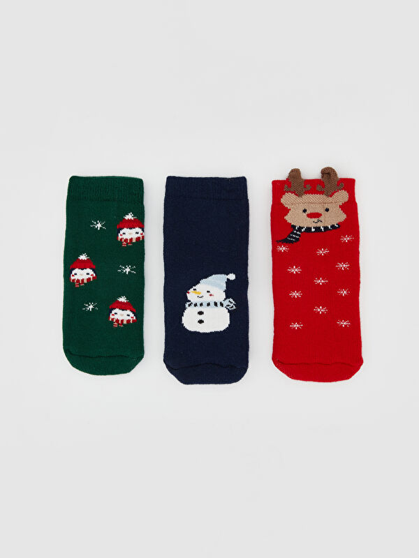 LCW baby New Year Themed Baby Boys' Ankle Socks 3-packs