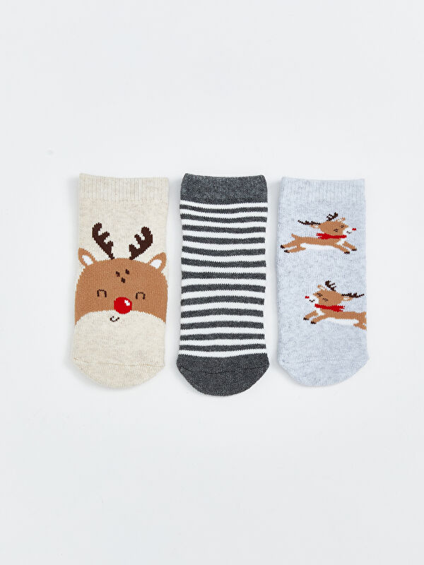LCW baby New Year Themed Baby Boys' Ankle Socks 3-packs