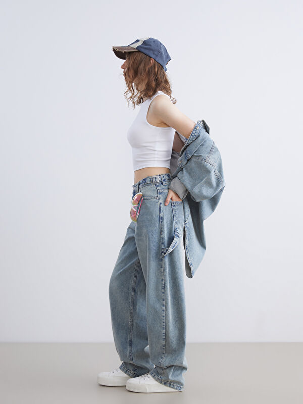 XSIDE Baggy Fit Kadın Jean Pantolon
