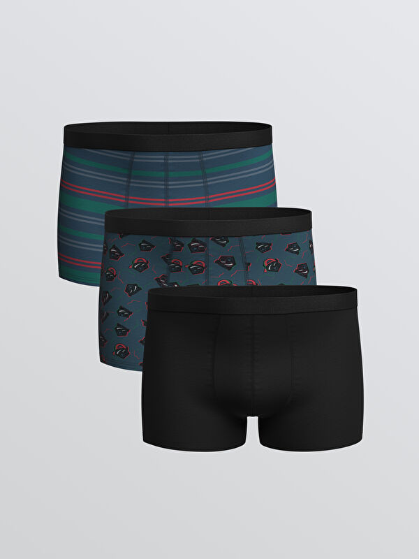LC WAIKIKI Standart Kalıp Pamuklu Esnek Erkek Boxer 3'lü