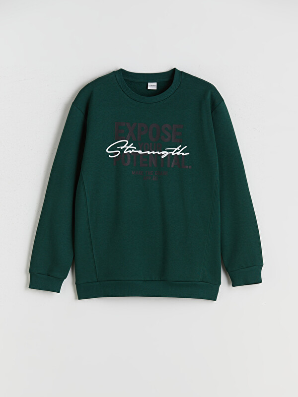 LCW Kids Crew Neck Boys' Sweatshirt