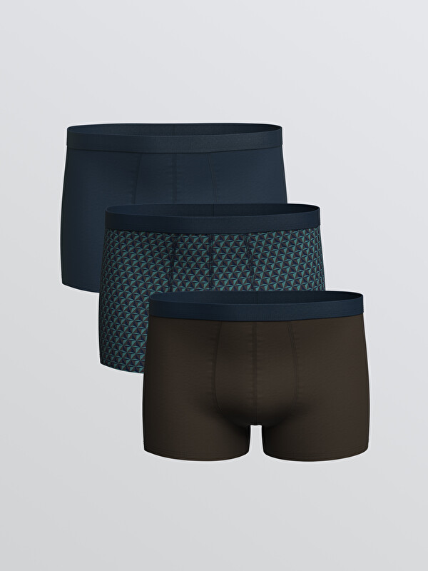 LC WAIKIKI Boxeri Basic Standard Fit Material Flexibil pentru Bărbați 3 bucăți