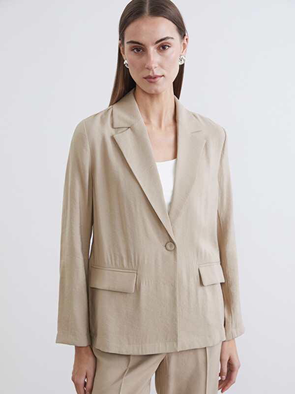 LCWAIKIKI Classic Gabardin Kadın Blazer Ceket