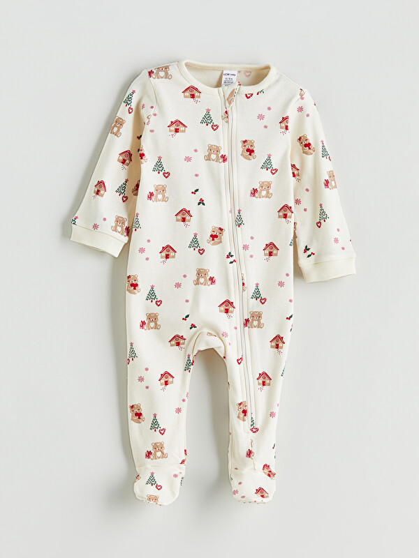 LCW baby New Year Themed Baby Girls' Jumpsuit