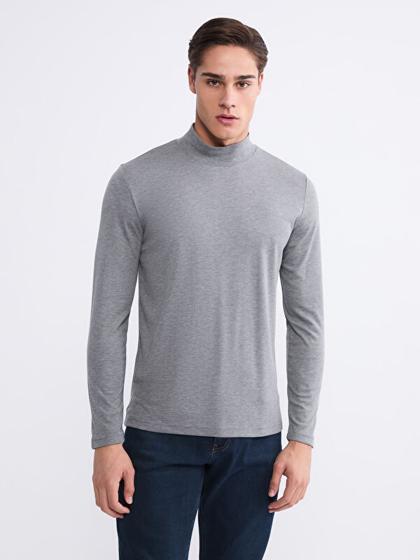 LCWAIKIKI Classic Dik Yaka Erkek Sweatshirt