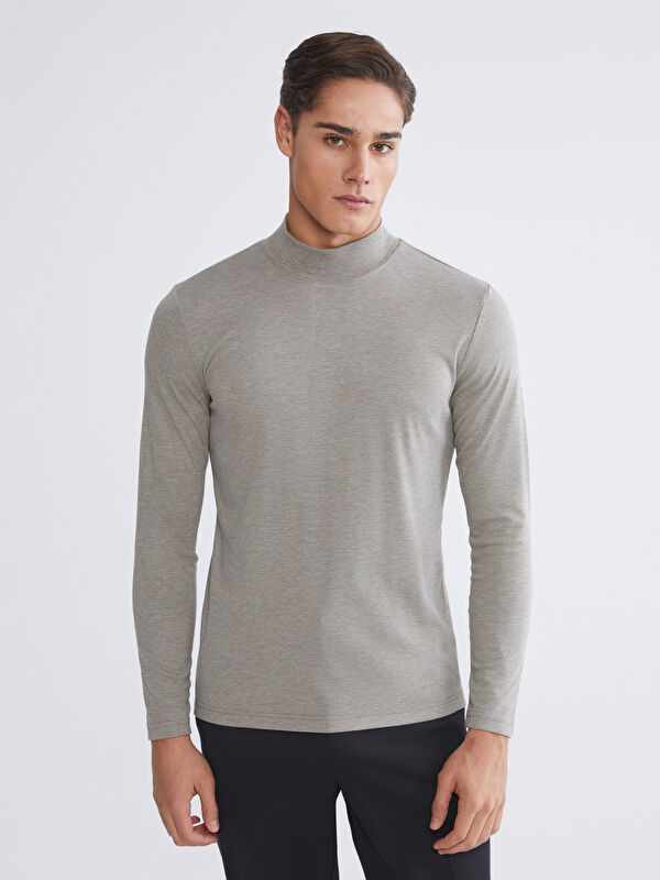 LCWAIKIKI Classic Dik Yaka Erkek Sweatshirt