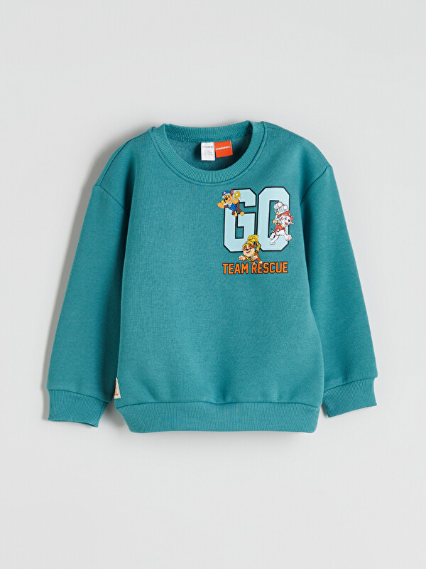 LCW Kids Bisiklet Yaka Paw Patrol Baskılı Erkek Çocuk Sweatshirt
