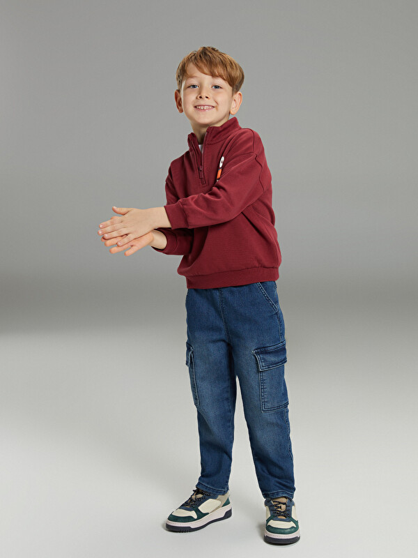 LCW Kids Elasticated Waist Boys' Cargo Jeans