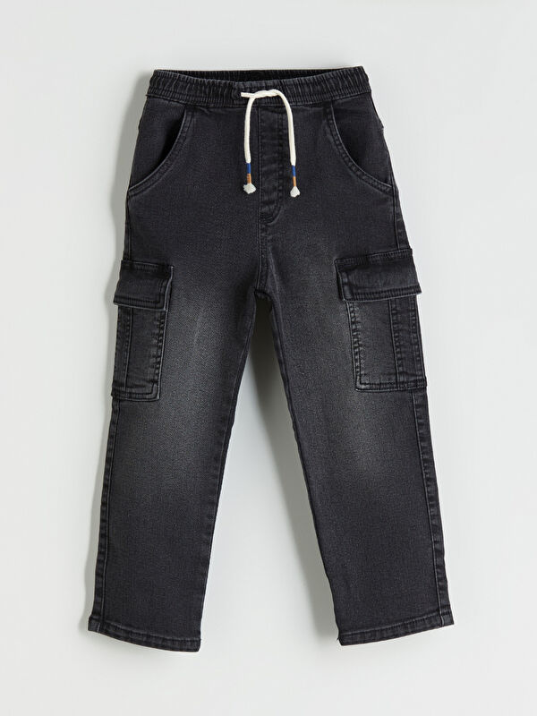 LCW Kids Elasticated Waist Boys' Cargo Jeans