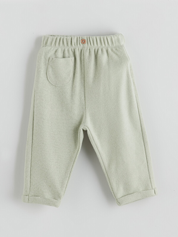 LCW baby Beli Lastikli Kız Bebek Jogger Eşofman Altı