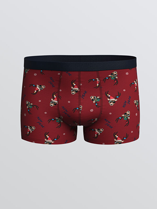 LC WAIKIKI Standart Kalıp Yılbaşı Temalı Erkek Boxer