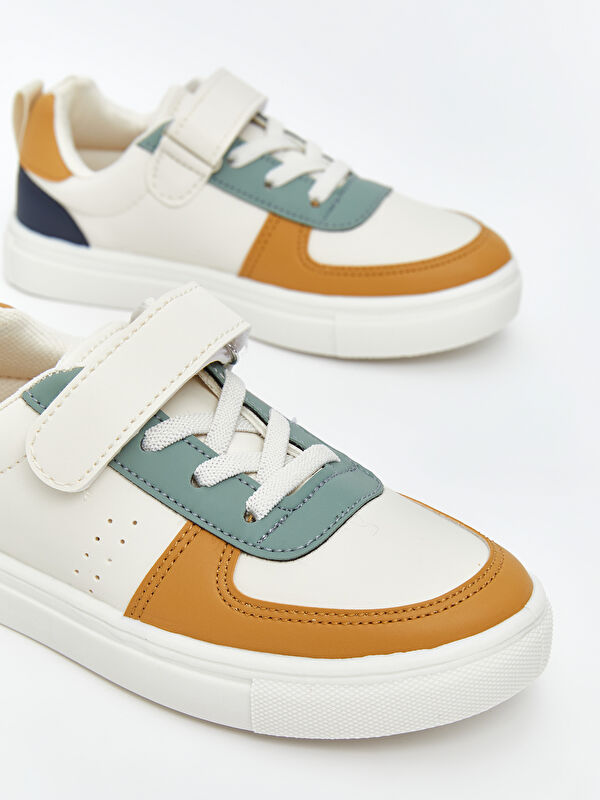 Bağcık ve Cırt Cırtlı Erkek Bebek Spor Ayakkabı - Görsel 4