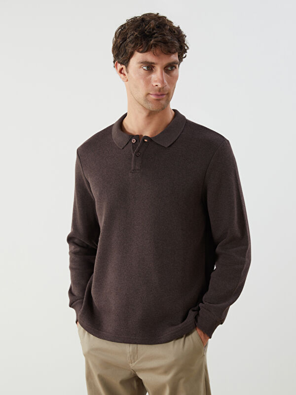 LCW ECO Polo Yaka Erkek Triko Kazak