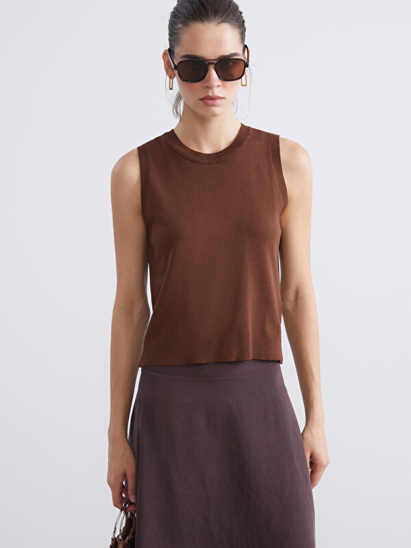 LCW Vision Crew Neck Women's Knitwear Tank Top