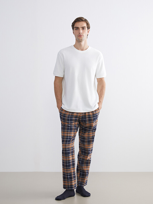 LC WAIKIKI Standart Kalıp Ekose Erkek Pijama Alt