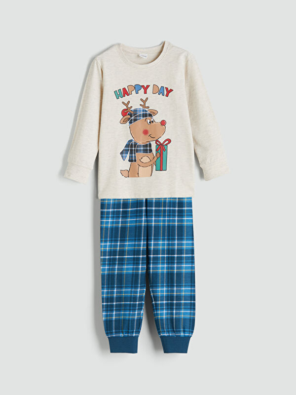 LCW Kids Ensemble de Pyjama Thématique de Noël pour Garçons