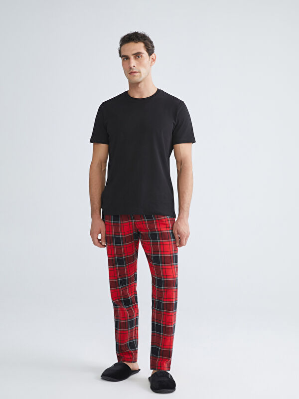 LC WAIKIKI Standart Kalıp Ekose Erkek Pijama Alt