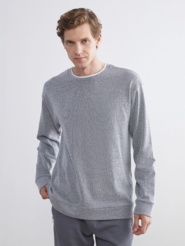 LCW ECO Bisiklet Yaka Erkek Sweatshirt