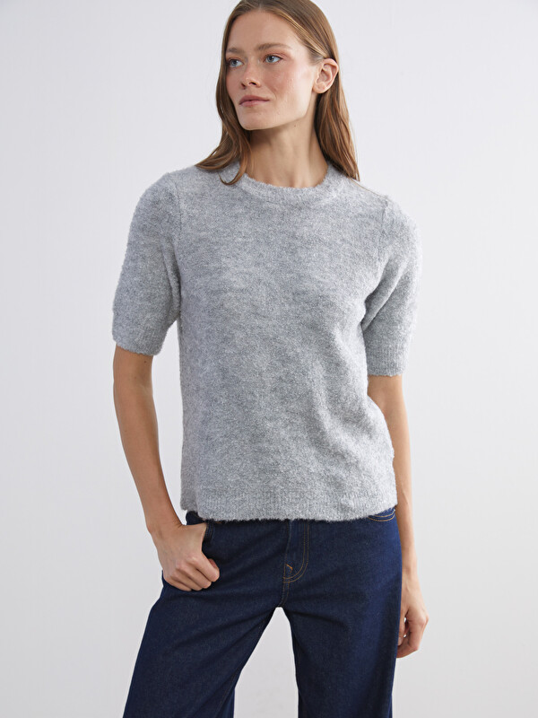 LCW Comfort Bisiklet Yaka Kadın Triko Kazak