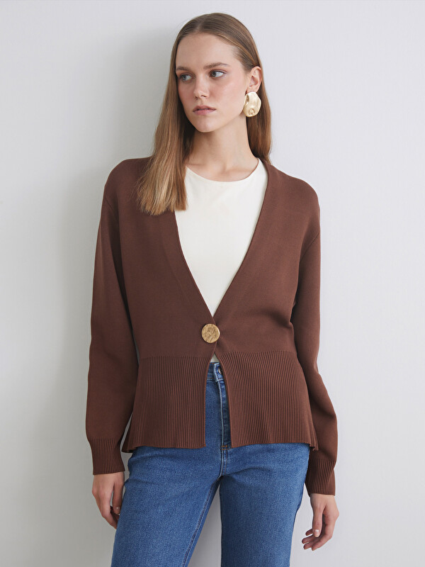 LCWAIKIKI Classic V Neck Women's Knitwear Cardigan