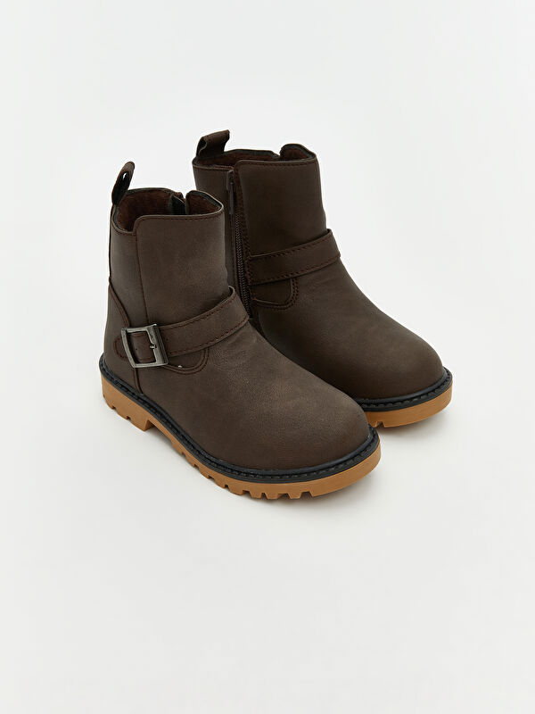 Deri Görünümlü Erkek Bebek Bot - Görsel 2