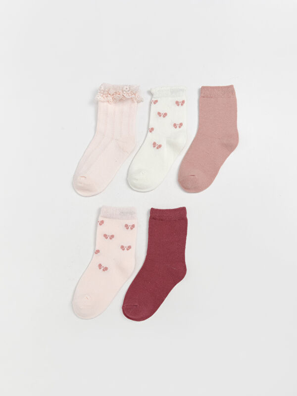LCW baby Baby Girls' Ankle Socks 5 Pack