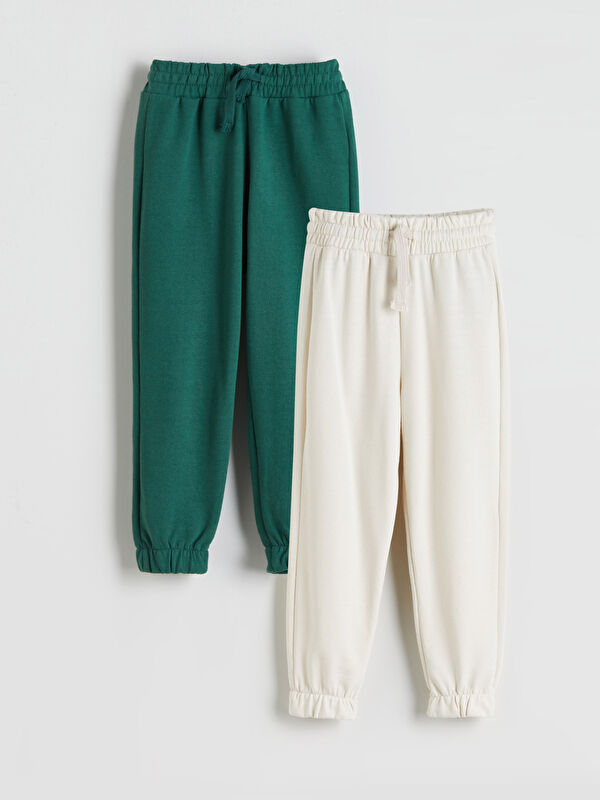 LCW ECO Beli Lastikli Erkek Çocuk Jogger Eşofman Alt 2'li
