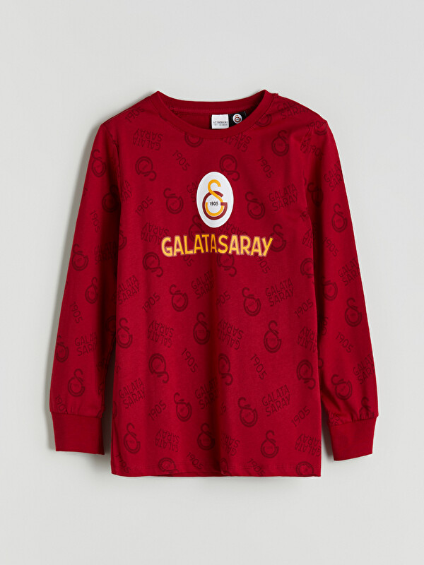 LCW Kids Galatasaray Baskılı Erkek Çocuk Pijama Üst