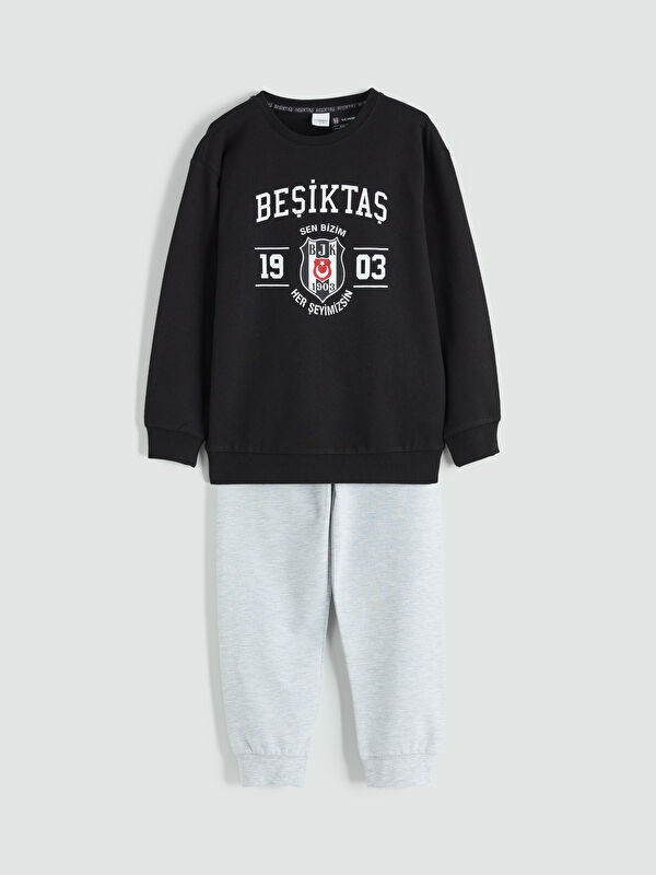 LCW Kids Beşiktaş Baskılı Erkek Çocuk Pijama Takımı