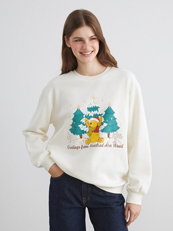 XSIDE Winnie the Pooh Printed Women's Thick Sweatshirt