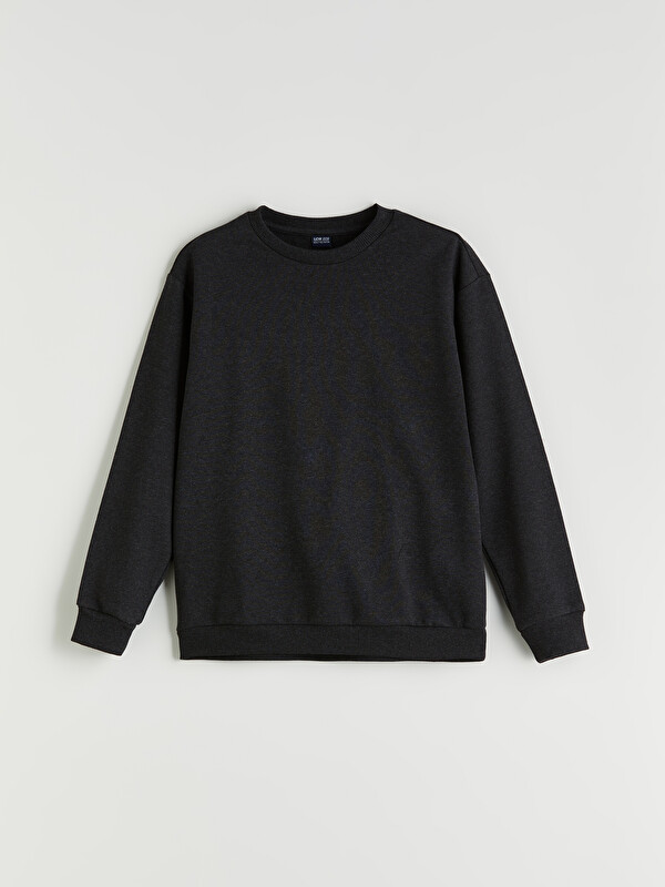 LCW ECO Bisiklet Yaka Erkek Çocuk Sweatshirt