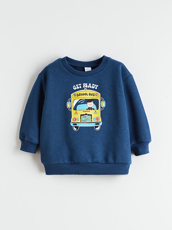 LCW ECO Baskılı Erkek Çocuk Sweatshirt