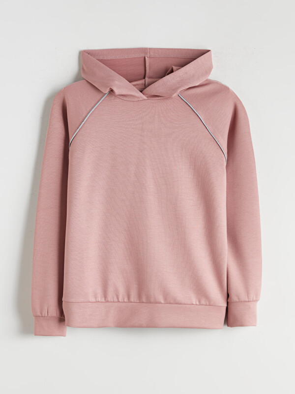 LCW Kids Kapüşonlu Kız Çocuk Sweatshirt