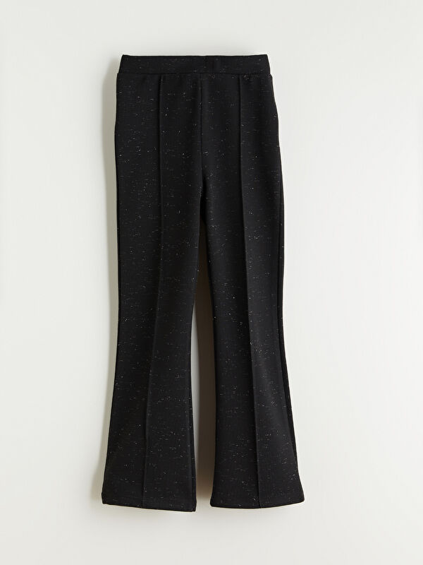 LCW Kids Elasticated Waist Girls' Flared Leg Leggings