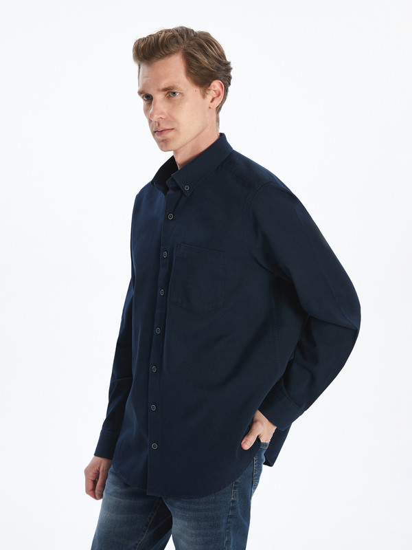 LCWAIKIKI Classic Regular Fit Kısa Kollu Gabardin Erkek Gömlek