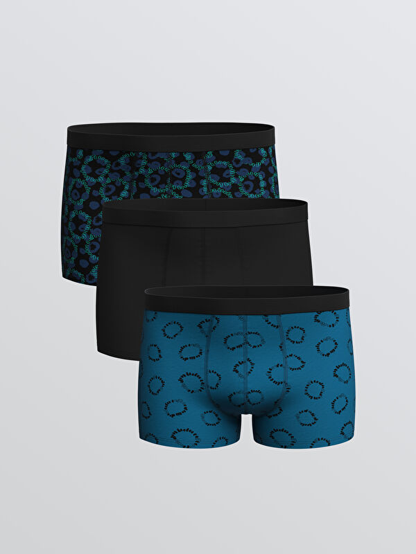 LC WAIKIKI Standart Kalıp Pamuklu Esnek Erkek Boxer 3'lü