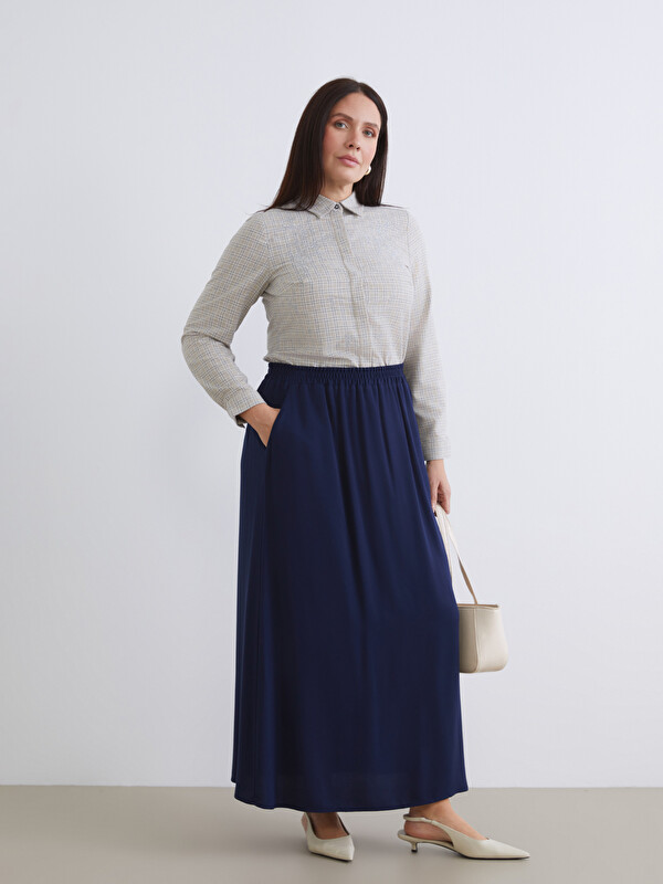 LCW Grace Beli Lastikli A Kesim Etek