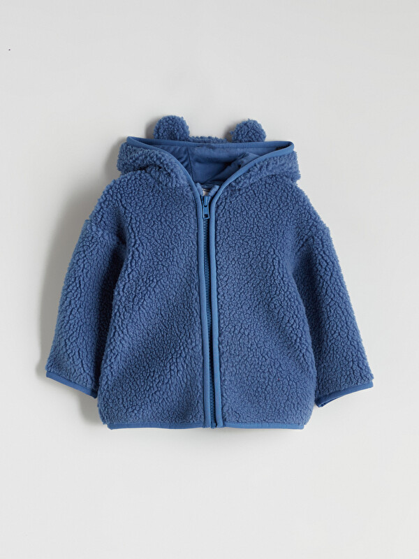 LCW baby Hooded Baby Boys' Plush Cardigan