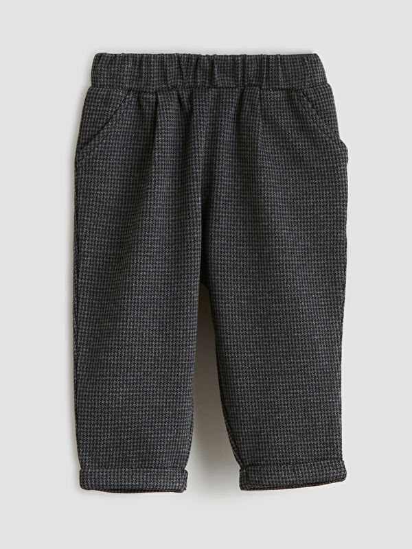 LCW baby Beli Lastikli Desenli Erkek Bebek Pantolon