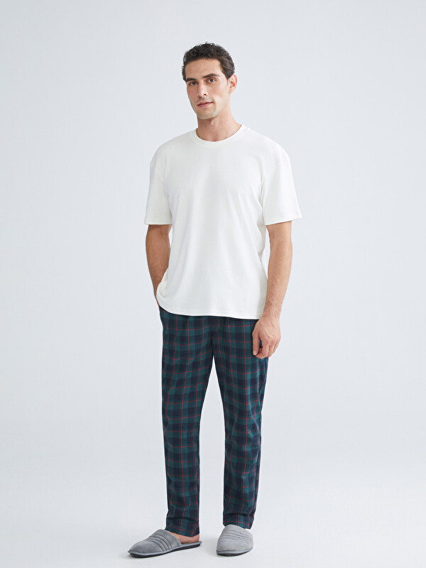 LC WAIKIKI Standart Kalıp Ekose Erkek Pijama Alt
