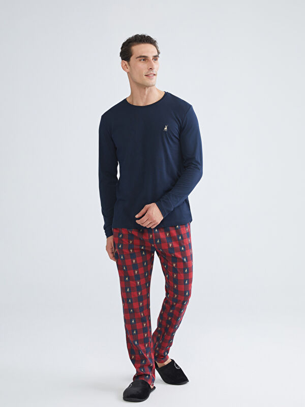 LC WAIKIKI Crew Neck Men's Pyjama Set