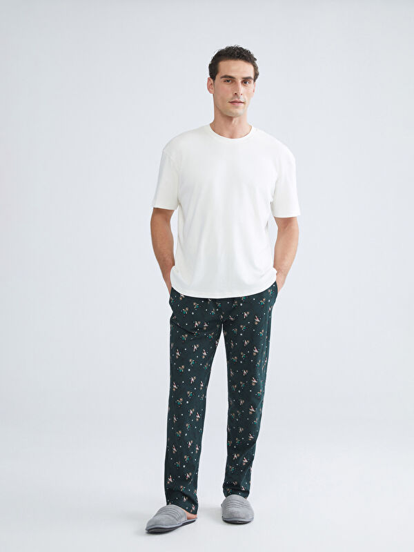 LC WAIKIKI Standart Kalıp Yılbaşı Temalı Erkek Pijama Altı