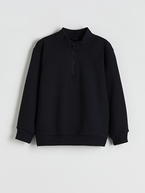 LCW ECO Dik Yaka Erkek Çocuk Sweatshirt