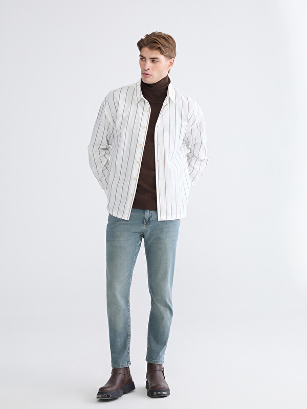 LCW Jeans 730 Havuç Kalıp Erkek Jean Pantolon